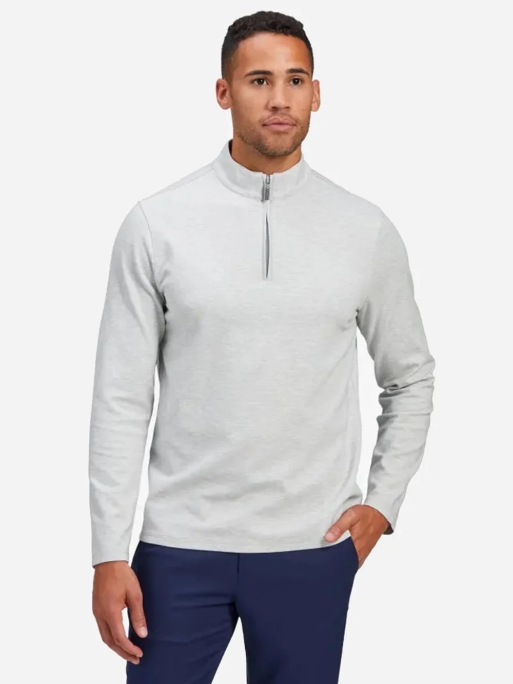 Mizzen+ Main | Proflex Quarter-Zip | AT&T Byron Nelson | White Heather | Medium